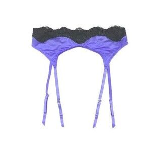 VICTORIA'S SECRET VERY SEXY LACE TRIM GARTER BELT LUSCIOUS LAVENDER XS/S NWT